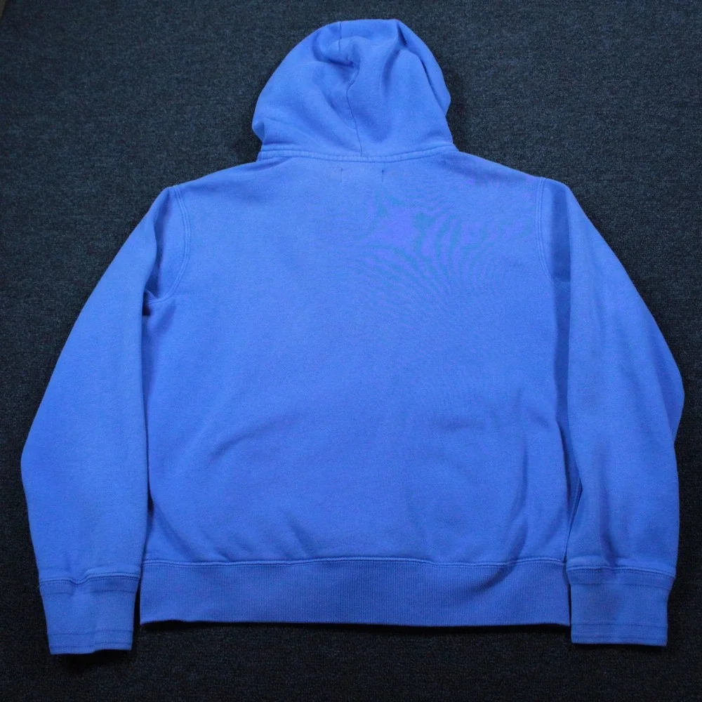 Polo Ralph Lauren Hoodie Mens Medium Full Zip Orange Pony Logo Cotton Fleece